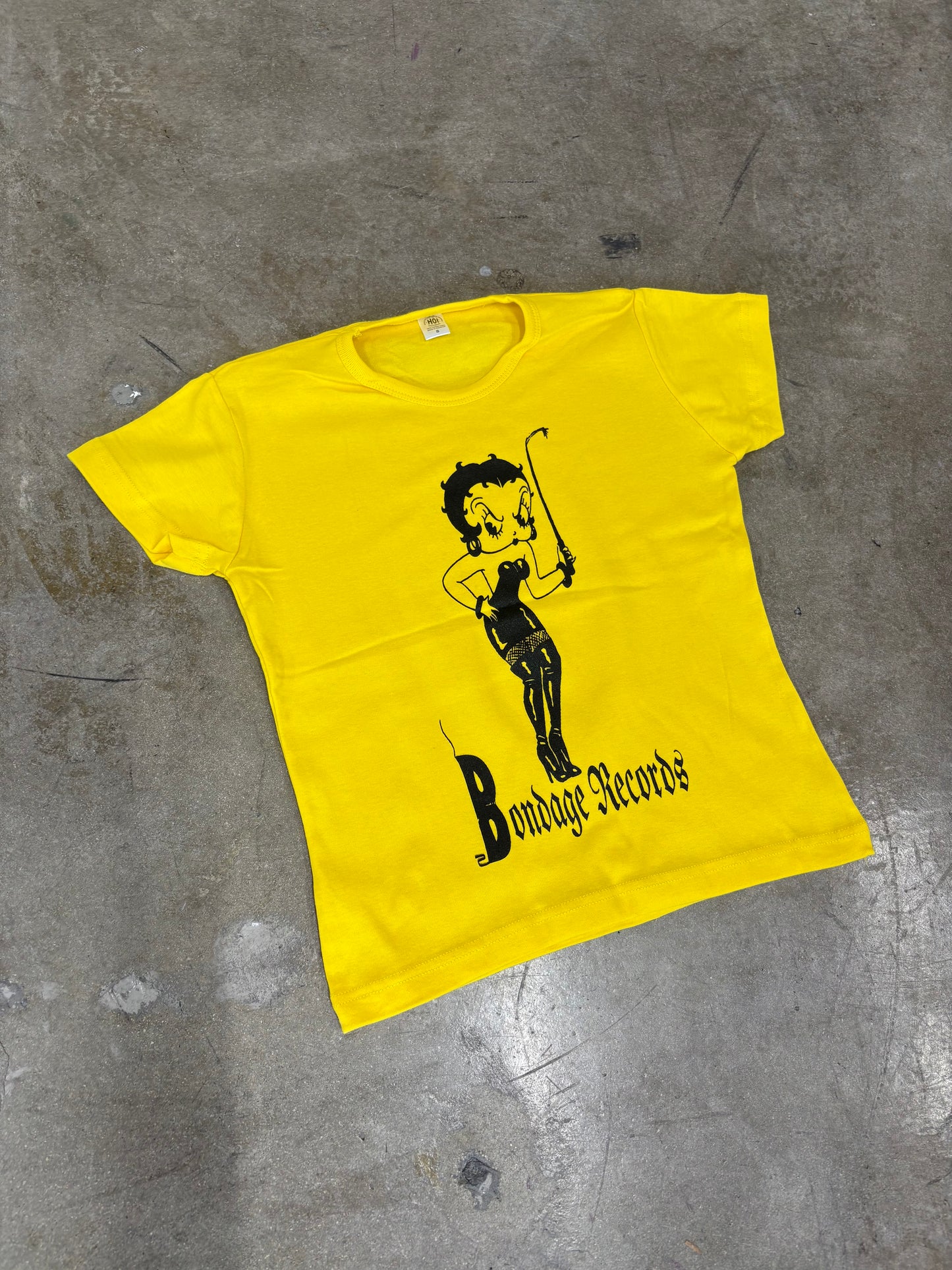 Women’s Bondage Records Baby Tee